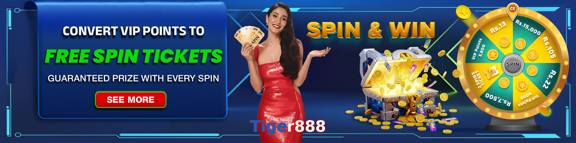 Main screen of Tiger888 pk page for PK players